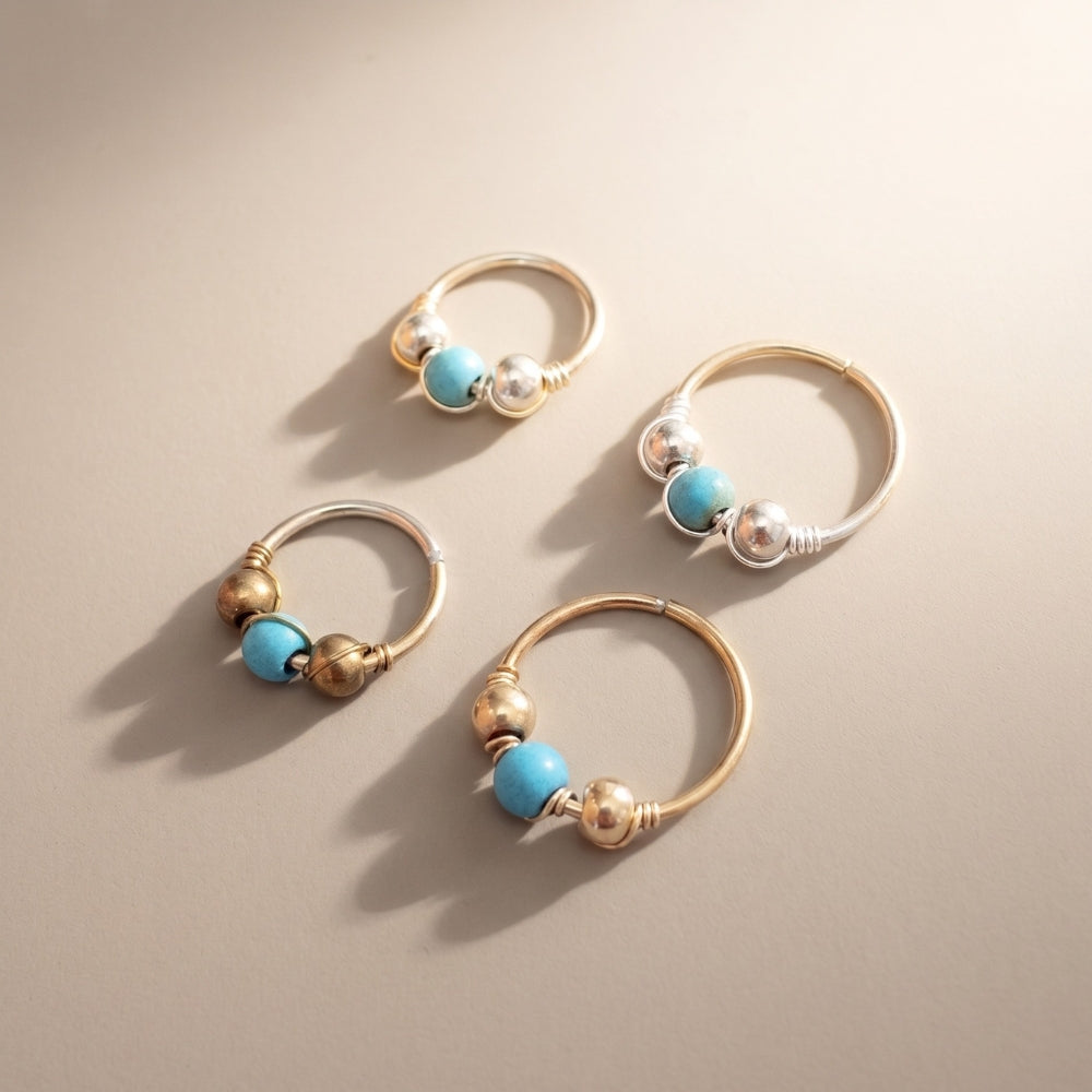 จิวแบบเจาะ ทรงห่วงลูกปัด | Orbit Bead Hoop Piercing