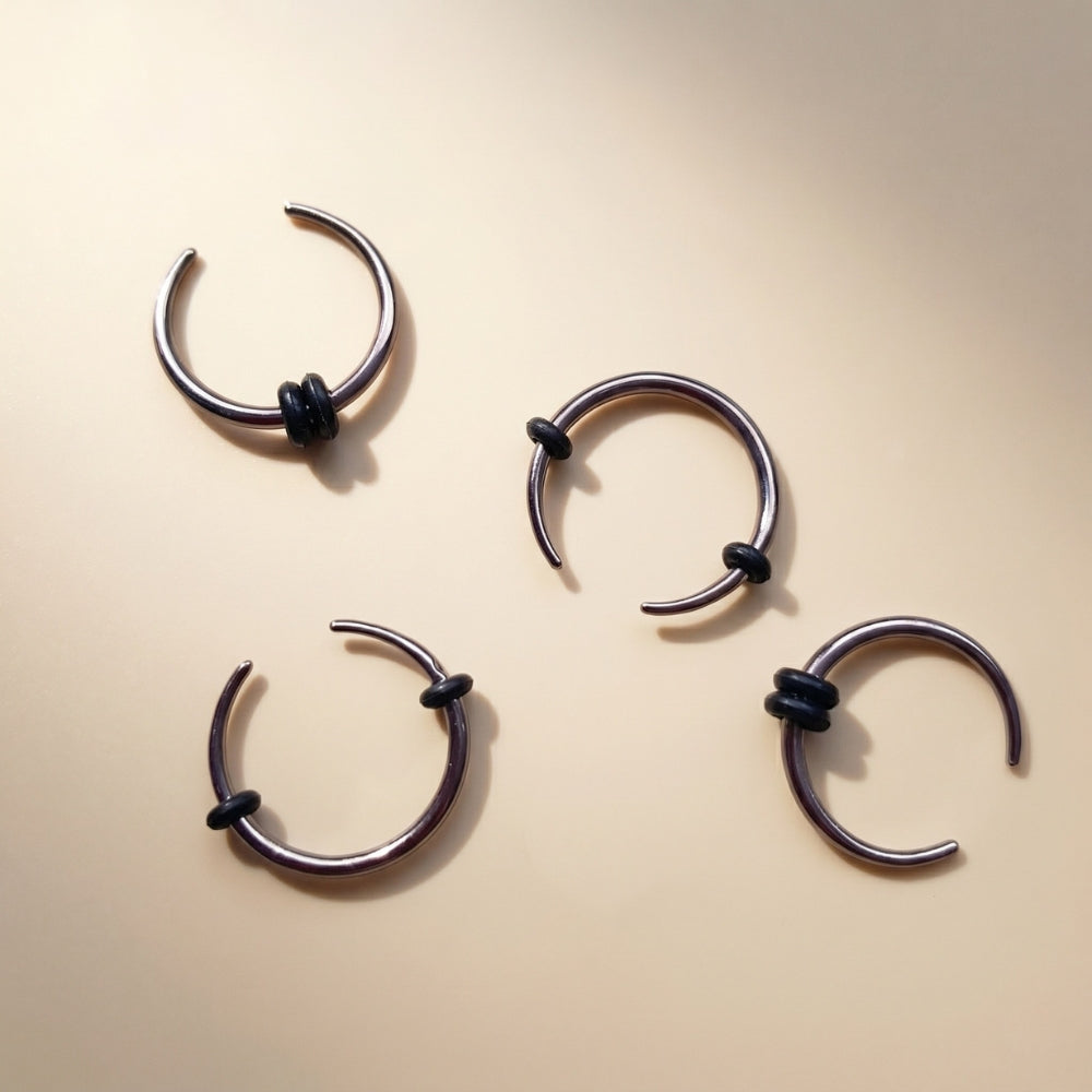 จิวแบบเจาะ ทรงเกือกม้าปลายแหลม | Edge Horseshoe Piercing Spike Ends