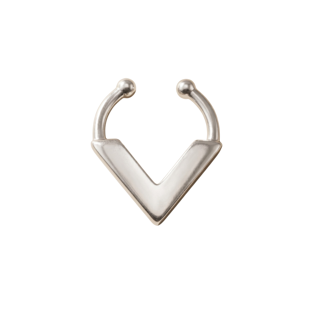 จิวจมูกแบบหนีบ ทรง V | V Shape Nose Cuff  No Piercing Needed