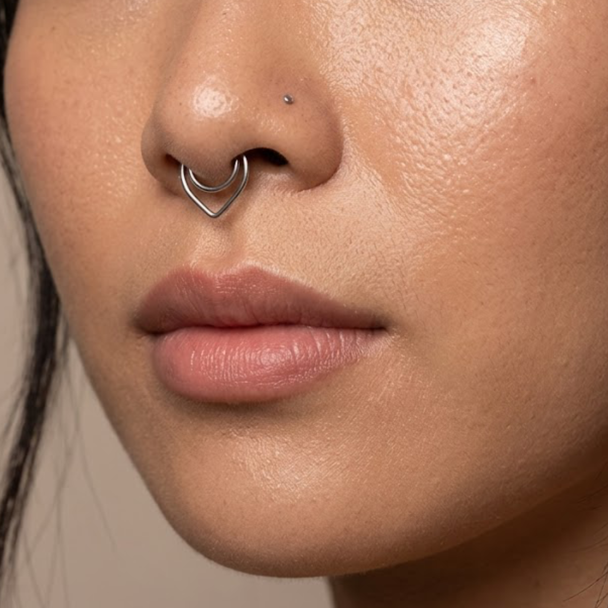จิวจมูกแบบไม่ต้องเจาะ ทรงหยดน้ำ | Petal Nose Cuff — Drop Shape