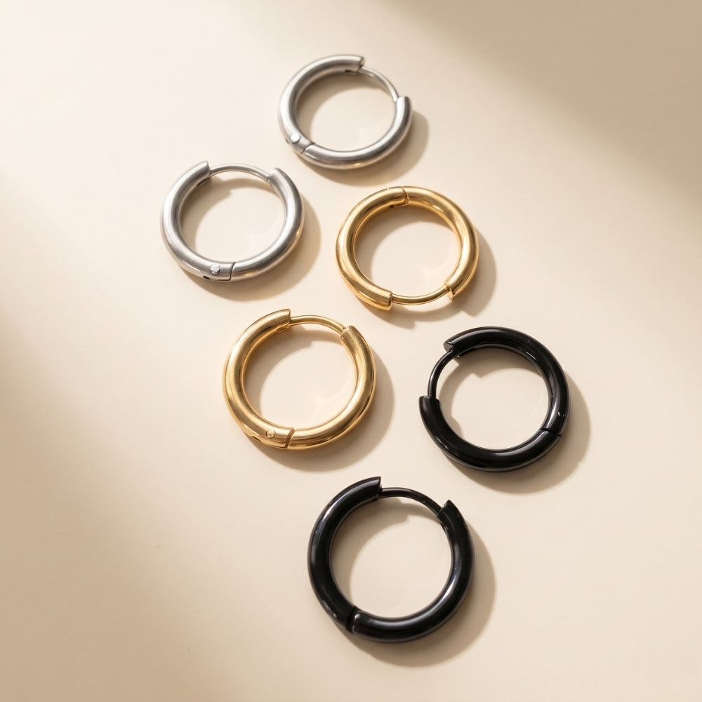 ต่างหู ห่วงทรงมน | Loop Hoop Earrings