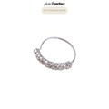 จิวห่วงเพชรเรียง เงินแท้ |  Sterling Silver Pavé Crystal Hoop Piercing