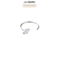 จิวจมูกห่วงทรงเพชรมาคีส์ เงินแท้| Sterling Silver Marquise Crystal Hoop Piercing