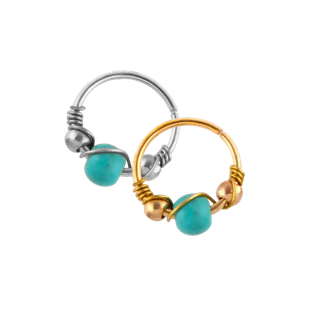 จิวแบบเจาะ ทรงห่วงลูกปัด | Orbit Bead Hoop Piercing