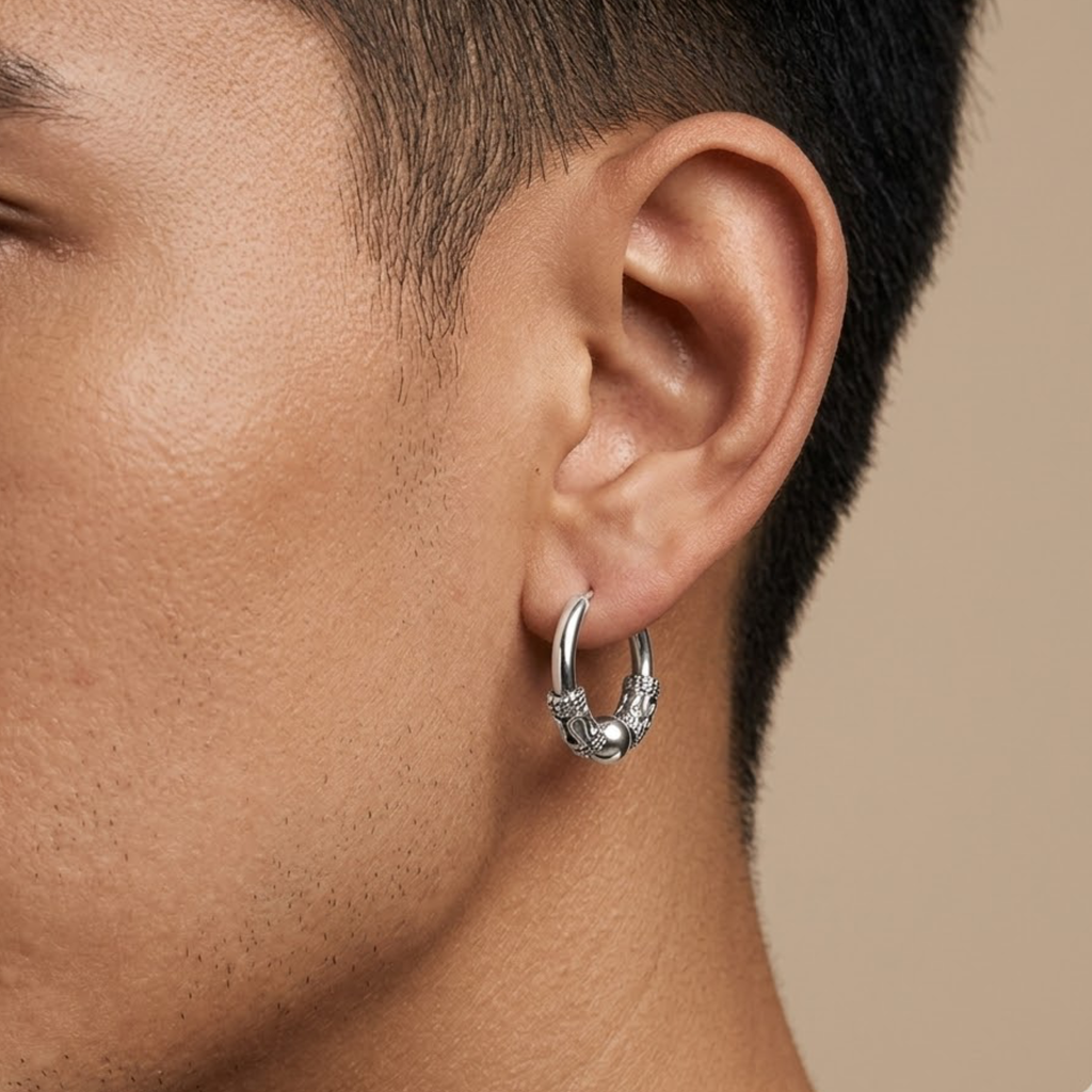 ต่างหู ห่วงลายวินเทจ | Loop Vintage Hoop Earrings