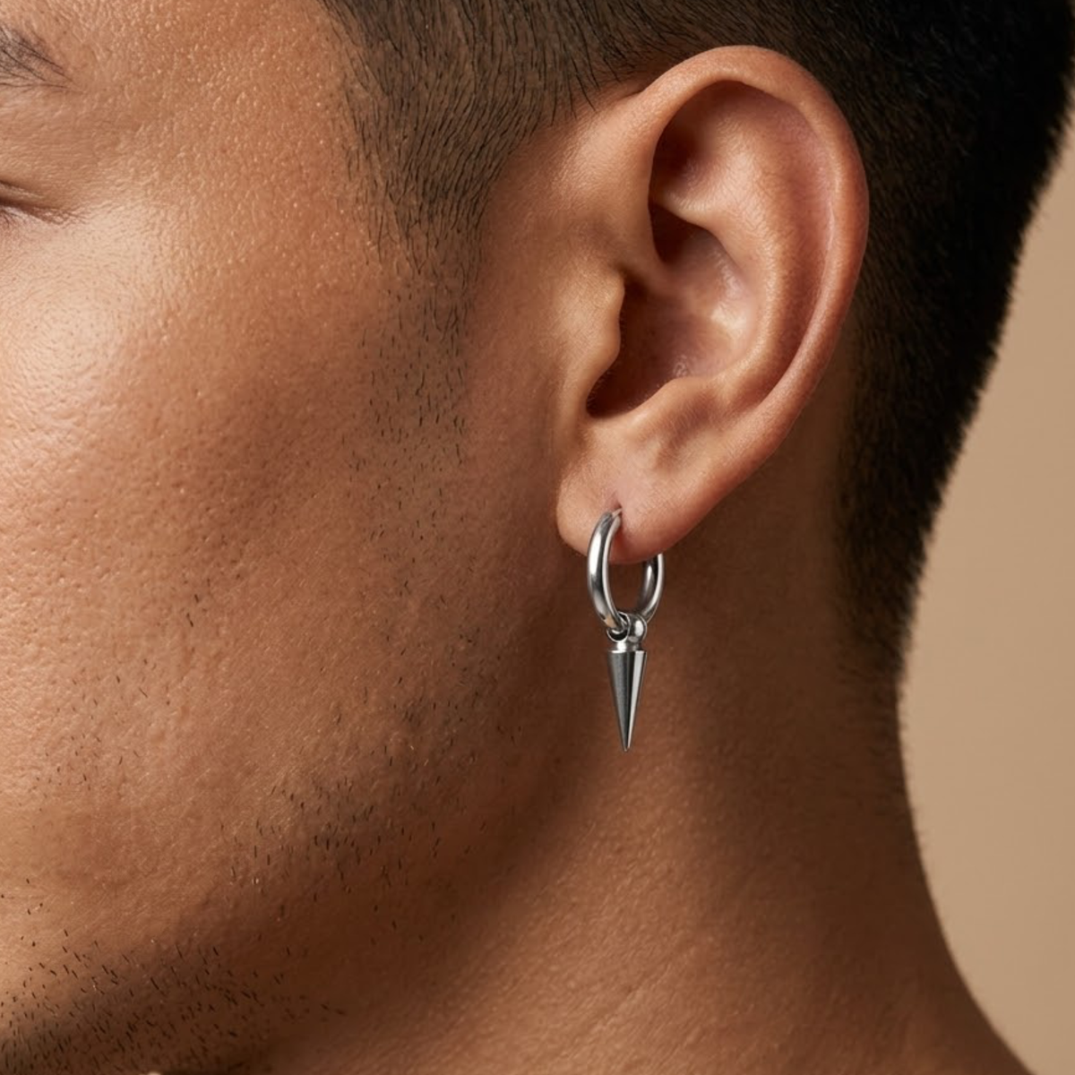 ต่างหู ห่วงปลายแหลม | Loop Spike Hoop Earrings