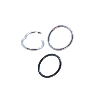 จิวแบบเจาะ ทรงห่วง | Plain Lock Hoop Piercing