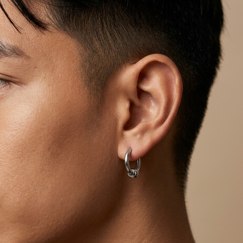 ต่างหู ห่วงลูกตุ้ม | Loop Drop Hoop Earrings