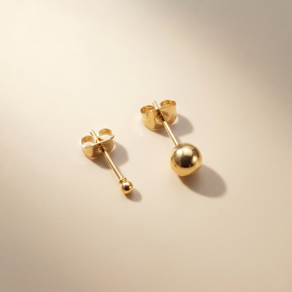 ต่างหู หัวกลม | Plain Ball Stud Earrings