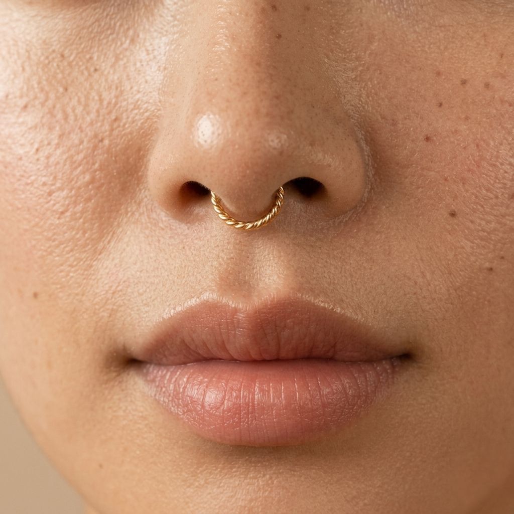 จิวจมูกแบบไม่ต้องเจาะ ทรงเกลียว | Flow Spiral Nose Cuff