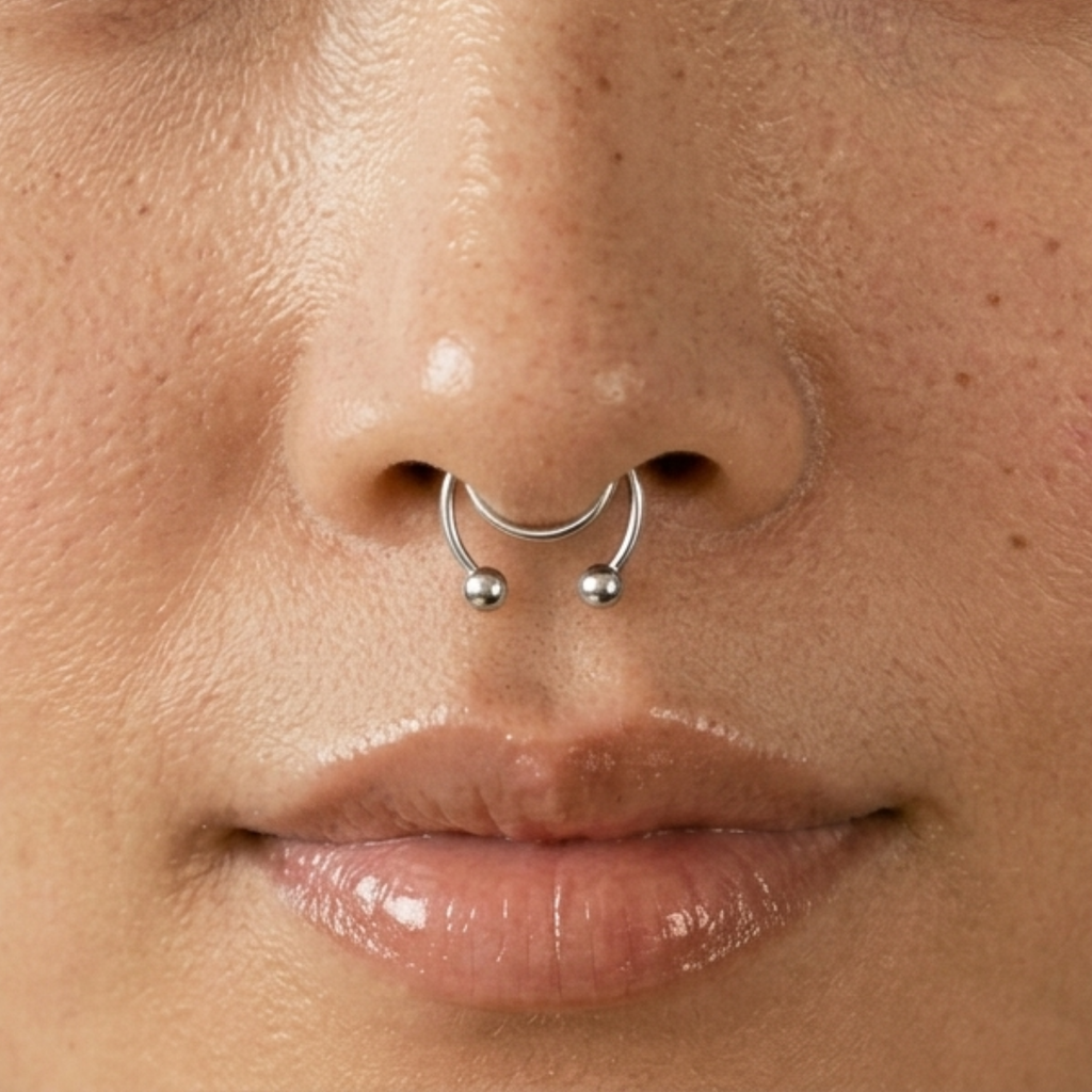 จิวจมูกแบบไม่ต้องเจาะ ทรงเกือกม้า | Horseshoe Nose Cuff (Best Seller🥇)