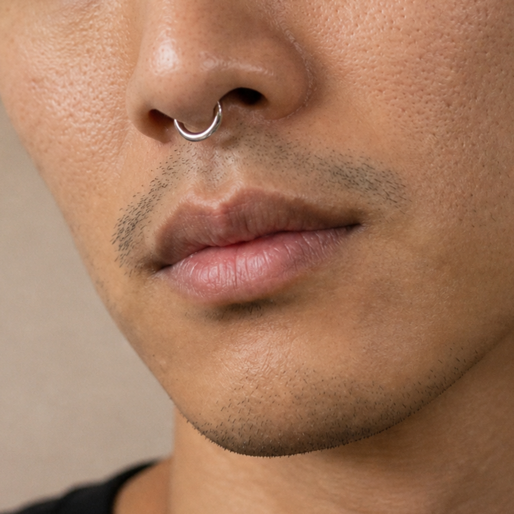 จิวจมูกแบบหนีบ ทรงเกือกม้า | Plain Horseshoe Nose Cuff No Piercing Needed