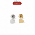 จิวหูหัวใจ Flat Back | Titanium Heart Stud