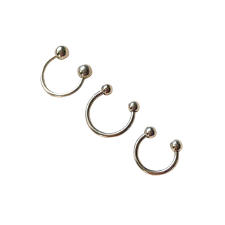 จิวจมูกเจาะจริง ทรงเกือกม้า | Horseshoe Piercing