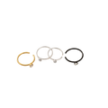 จิวห่วงบางพิเศษ หัวเพชร | Ultra Thin Crystal Hoop — Multi-Wear