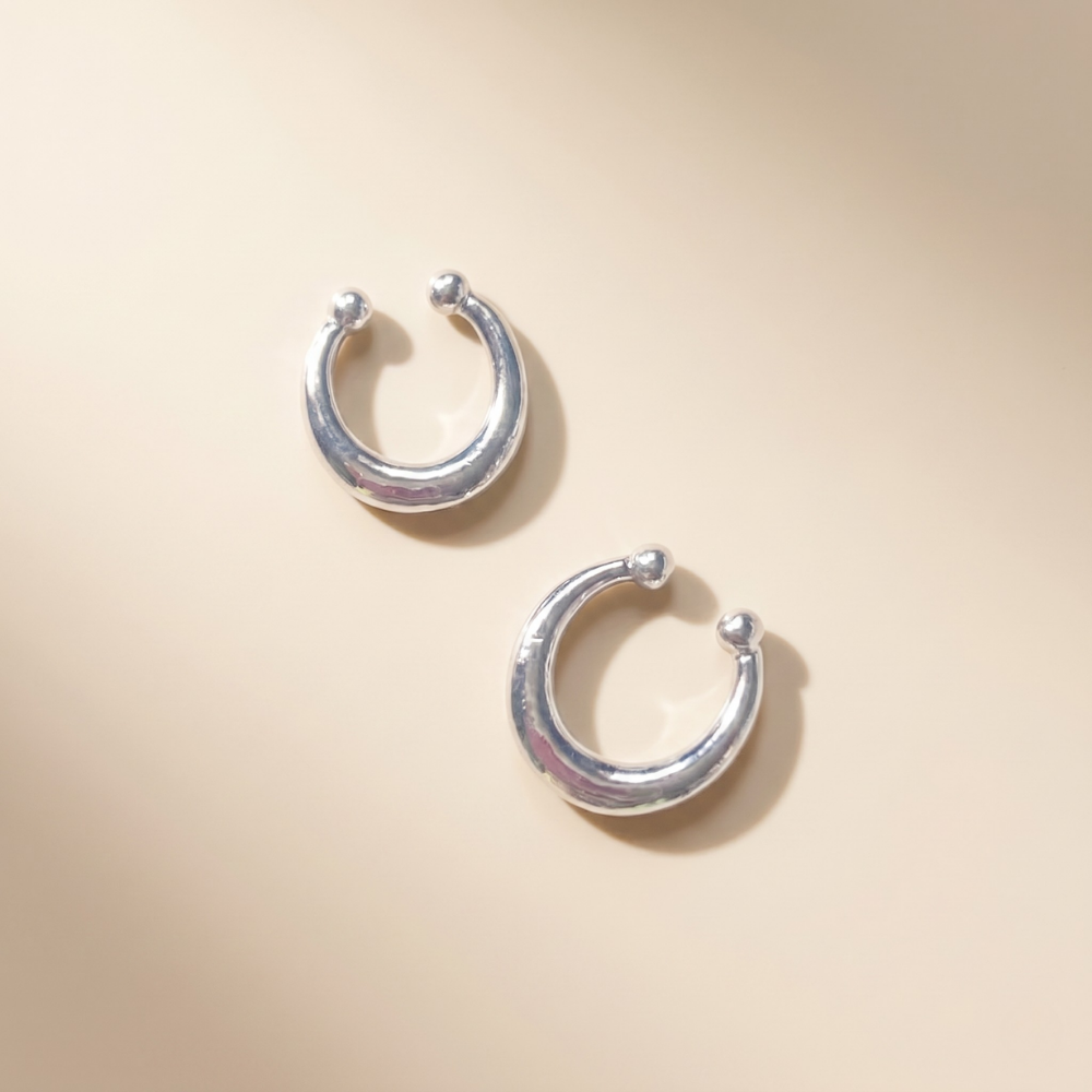 จิวจมูกแบบหนีบ ทรงเกือกม้า | Plain Horseshoe Nose Cuff No Piercing Needed