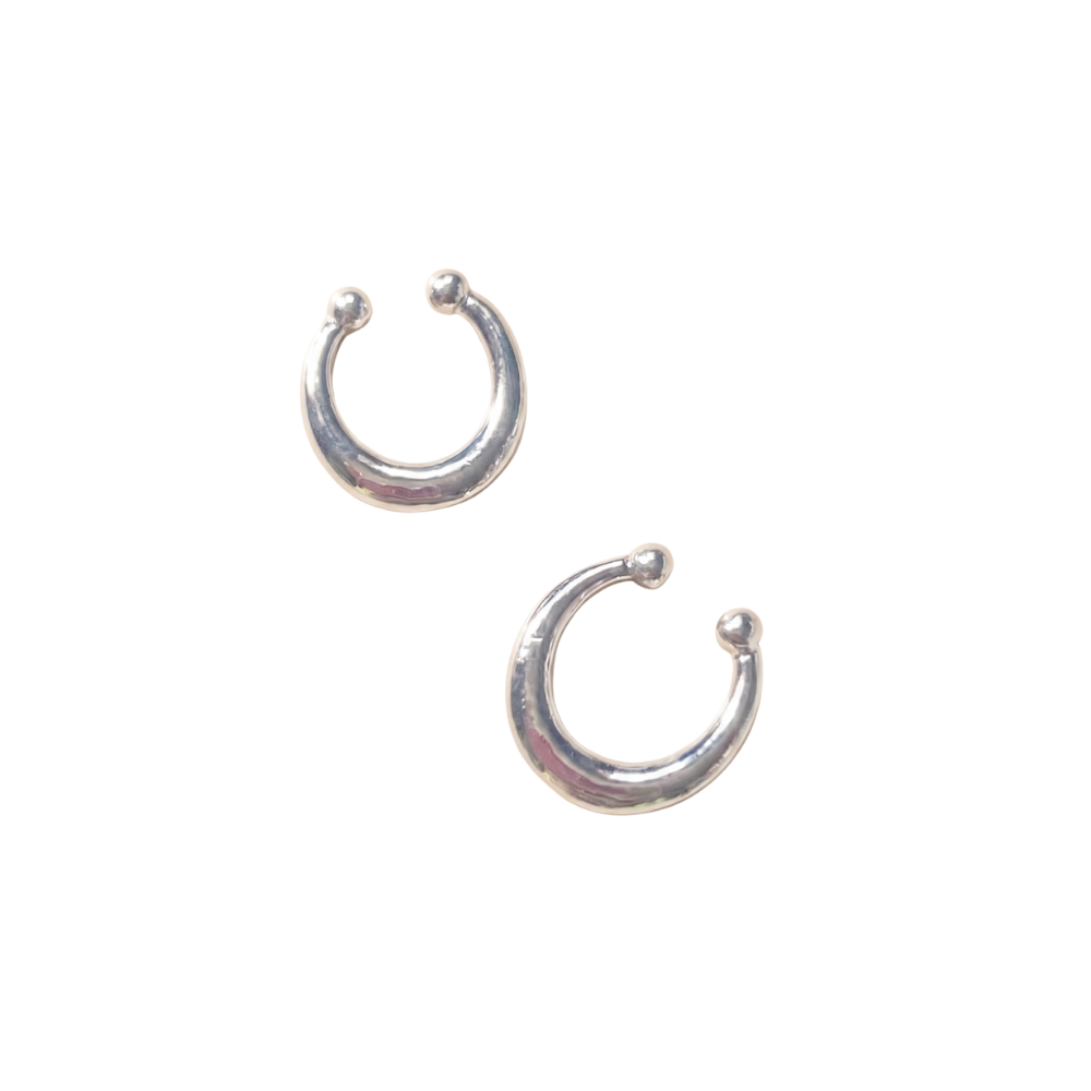 จิวจมูกแบบหนีบ ทรงเกือกม้า | Plain Horseshoe Nose Cuff No Piercing Needed