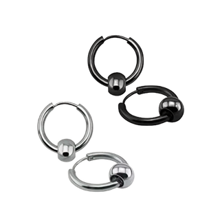ต่างหู ห่วงลูกตุ้ม | Loop Drop Hoop Earrings