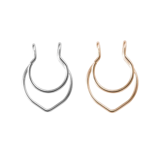 จิวจมูกแบบไม่ต้องเจาะ ทรงหยดน้ำ | Petal Nose Cuff — Drop Shape