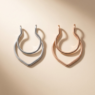 จิวจมูกแบบไม่ต้องเจาะ ทรงหยดน้ำ | Petal Nose Cuff — Drop Shape