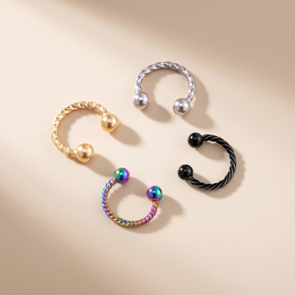 จิวจมูกแบบไม่ต้องเจาะ ทรงเกลียว | Flow Spiral Nose Cuff