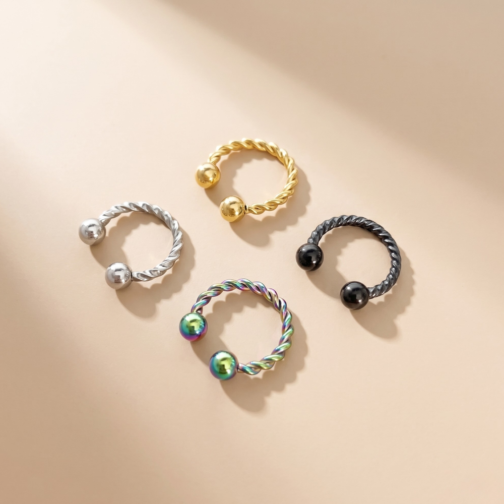 จิวจมูกแบบไม่ต้องเจาะ ทรงเกลียว | Flow Spiral Nose Cuff