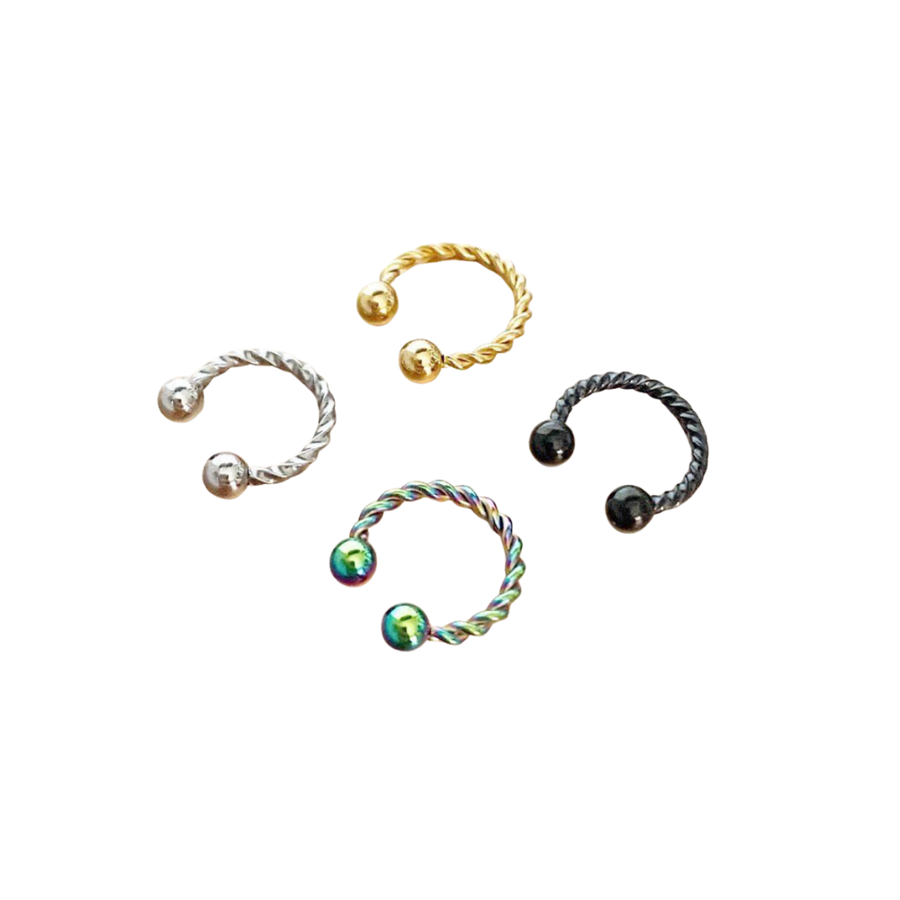 จิวจมูกแบบไม่ต้องเจาะ ทรงเกลียว | Flow Spiral Nose Cuff